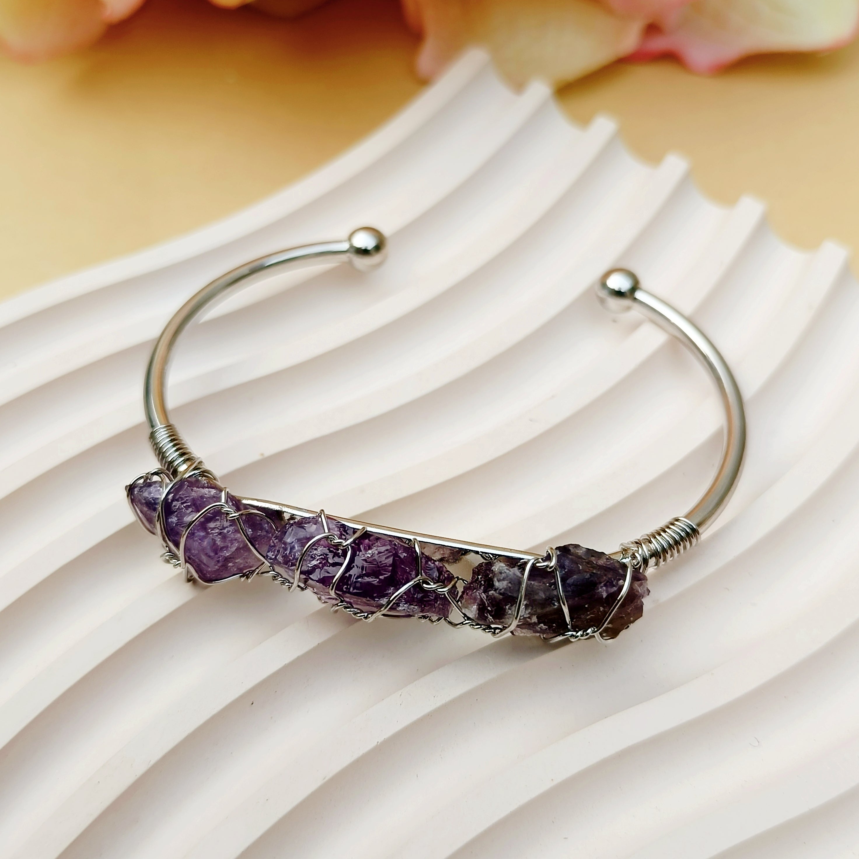 Original Amethyst Stone Turkish Bangle