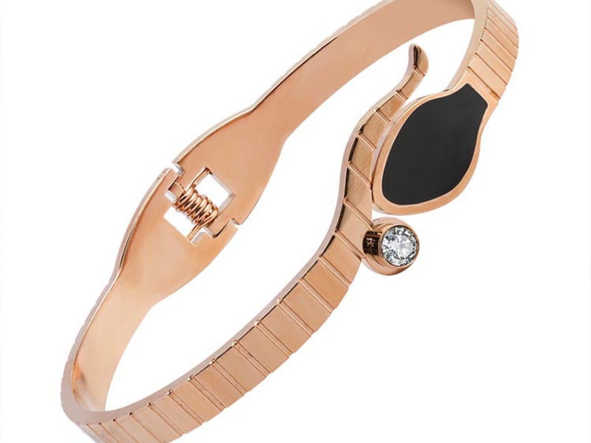 Elegant Stainless Steel Snake Handcuff