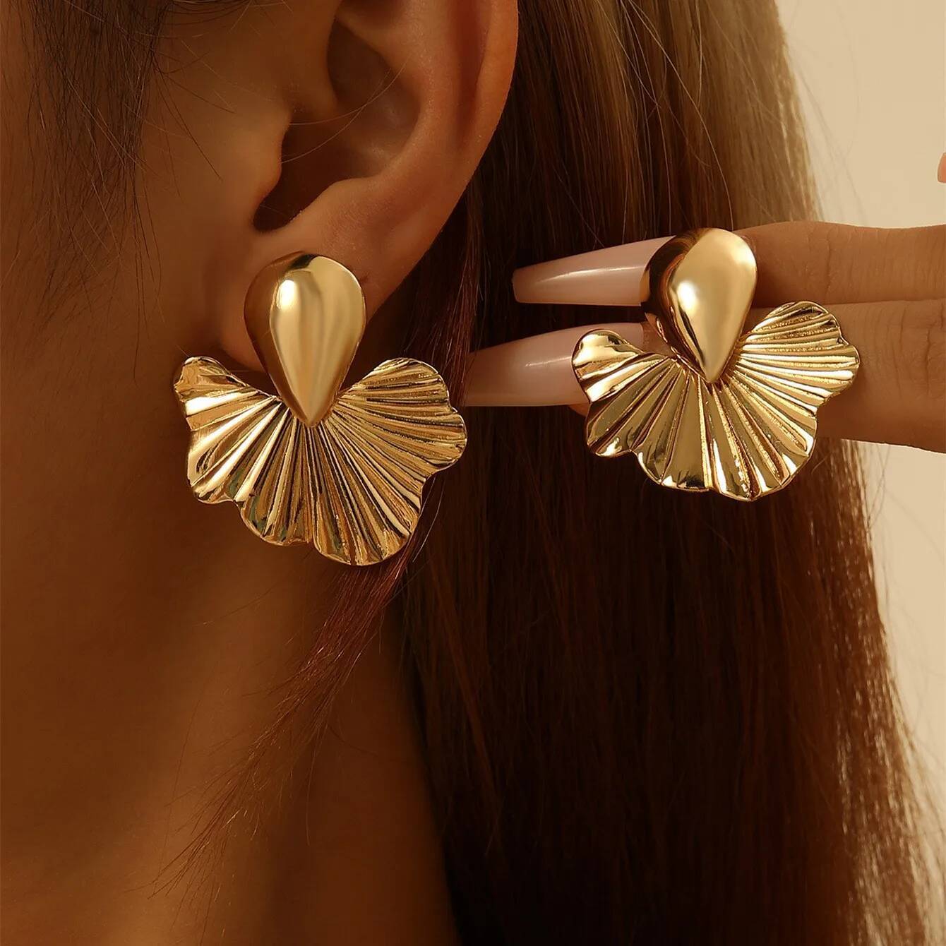 Elegant Golden Studs