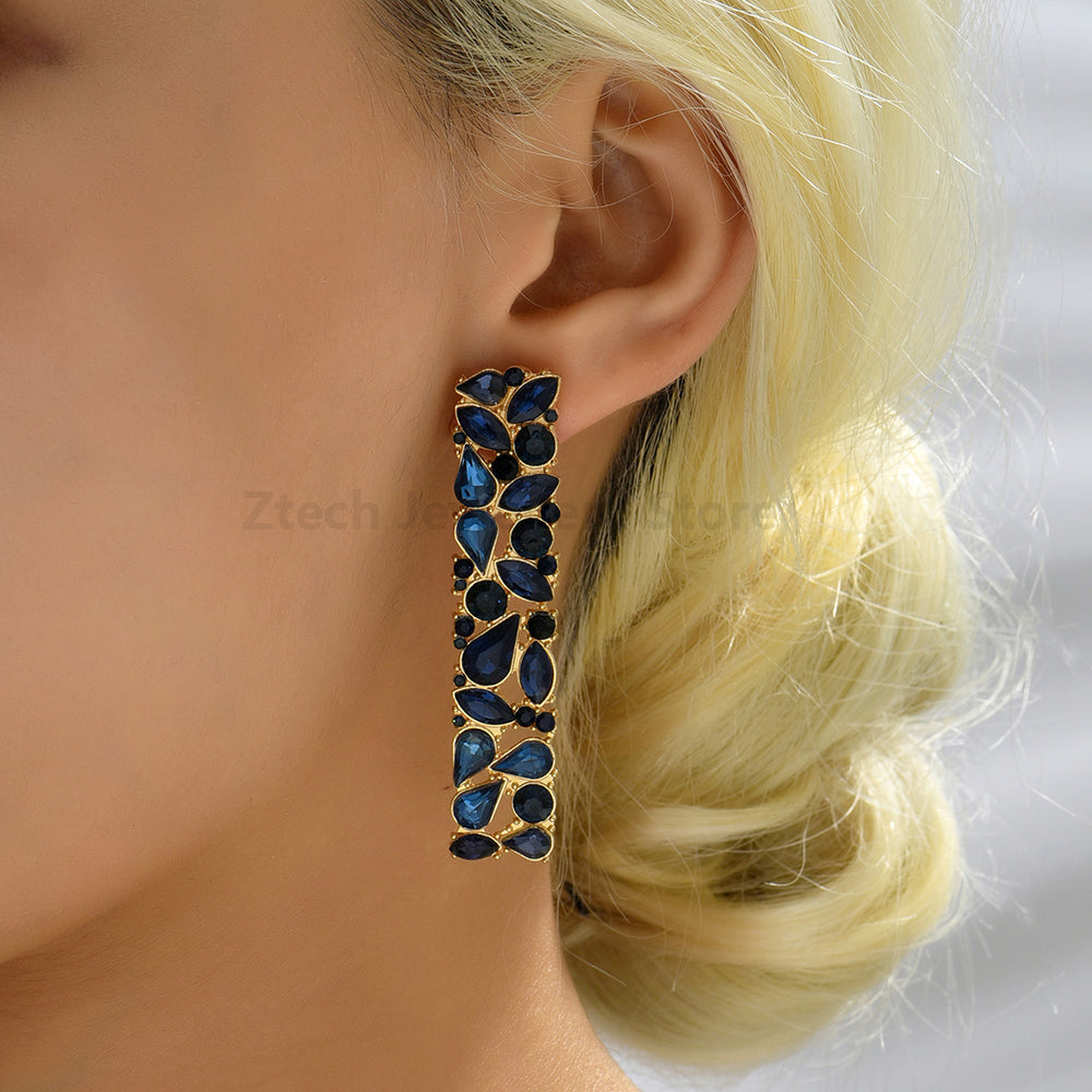 Modern Drop Stick Earrings