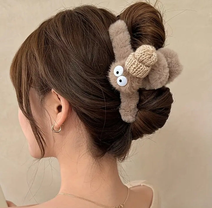 Cute Hair Hug Plush Hair Claw