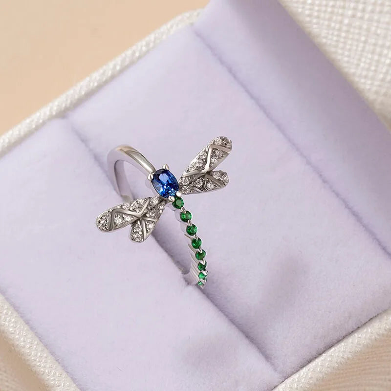 Delicate American Diamond Grasshopper Ring