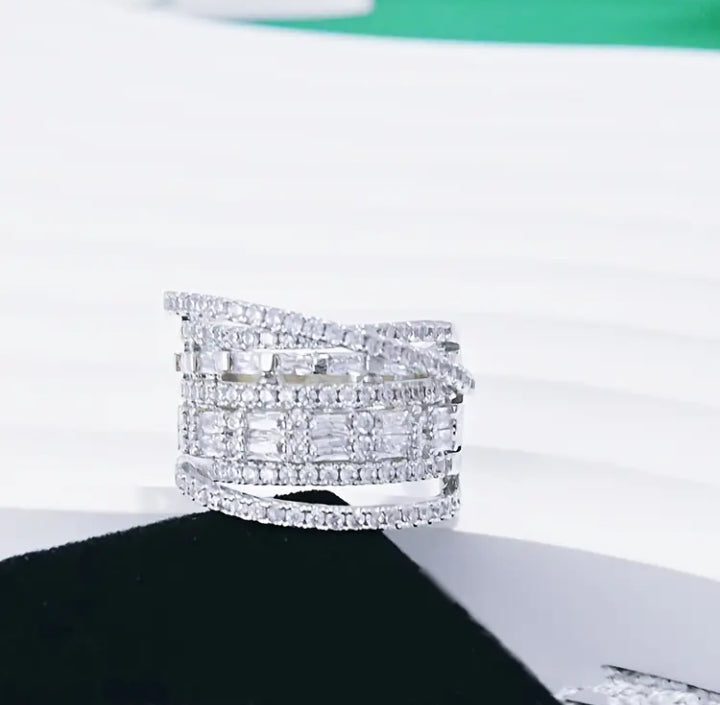 AAA+ American Diamond Statement Ring