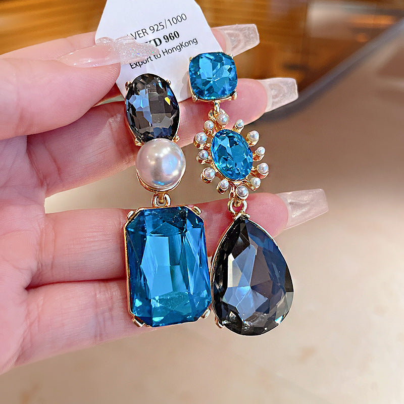 Sparkling Crystal Stones Statement Set