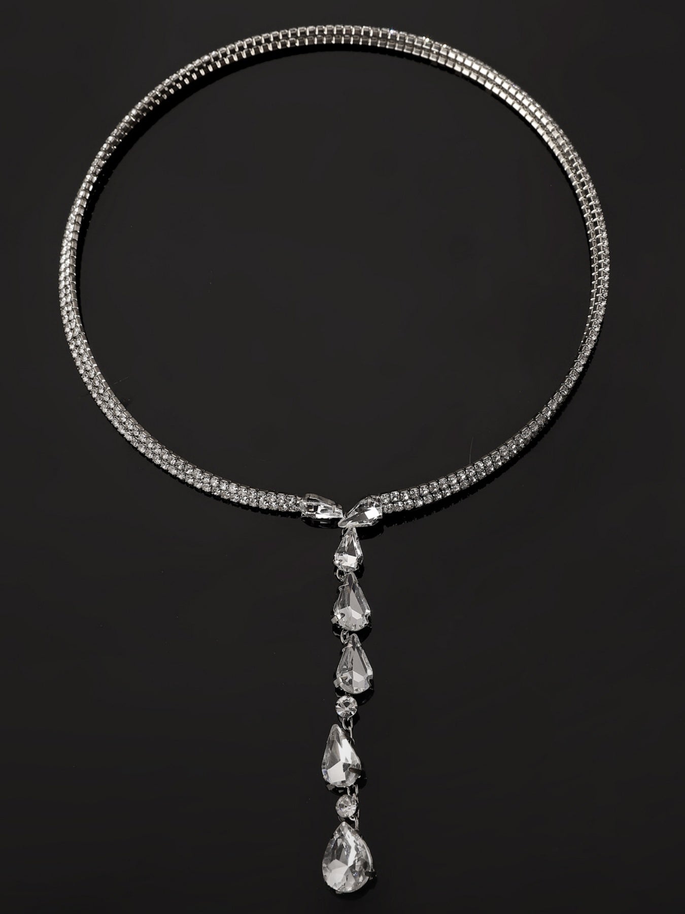 Crystal Stones Statement Choker