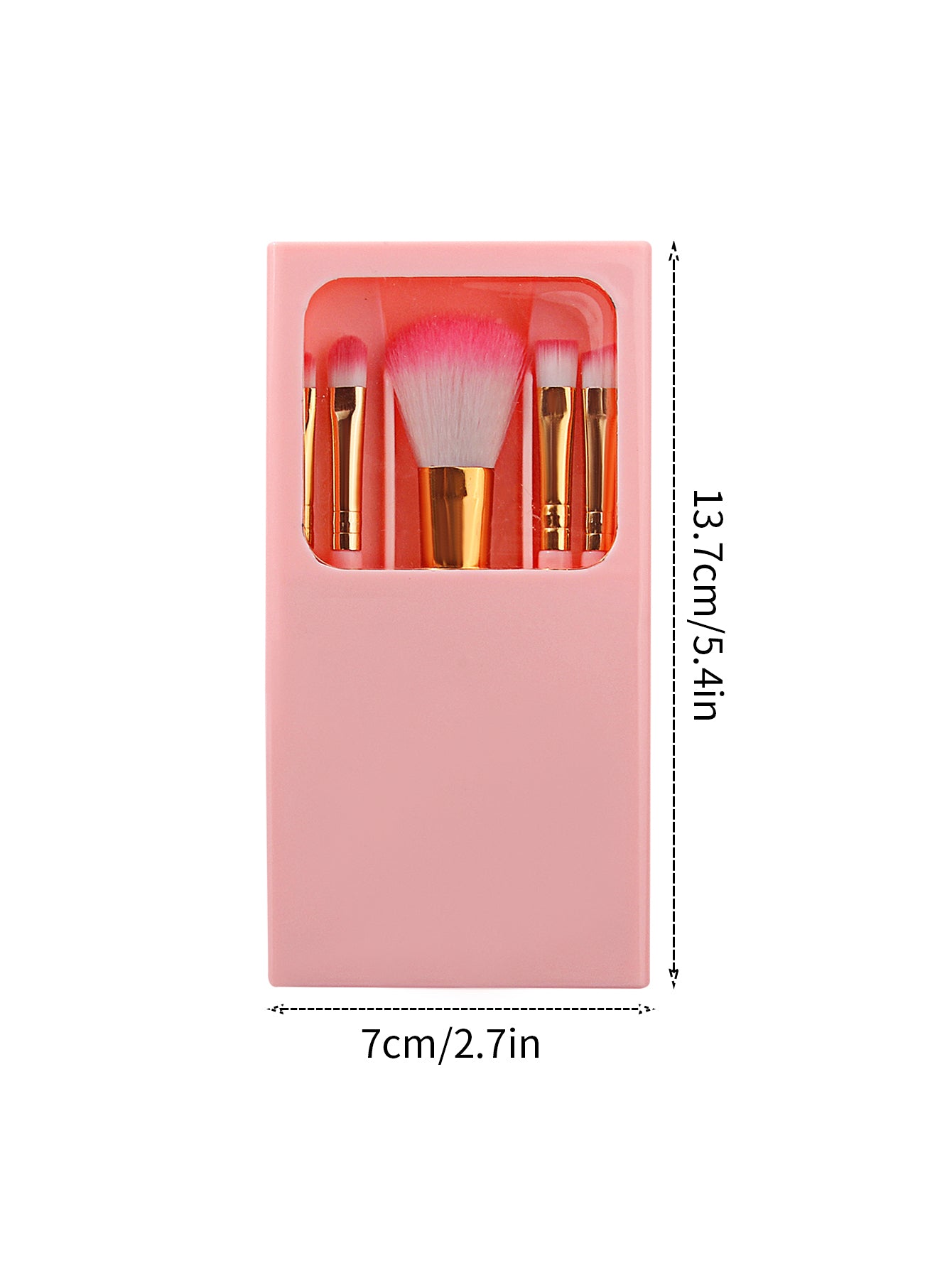 Travel Size Makeup Brushes Set With Mirror Box