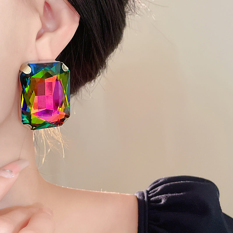 Crystal Overload Big Stone Earrings