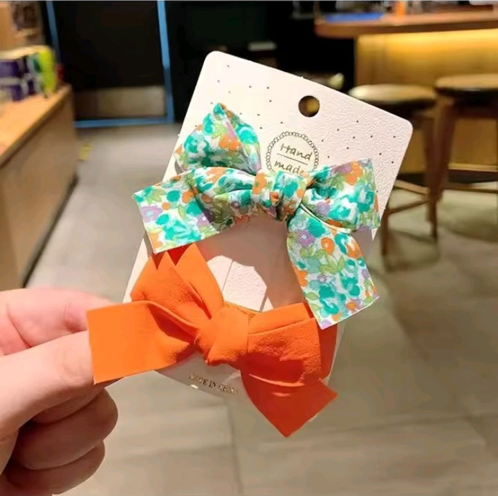 Cotton Bow Pins For Kids