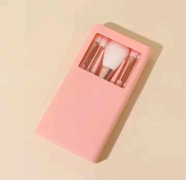 Travel Size Makeup Brushes Set With Mirror Box