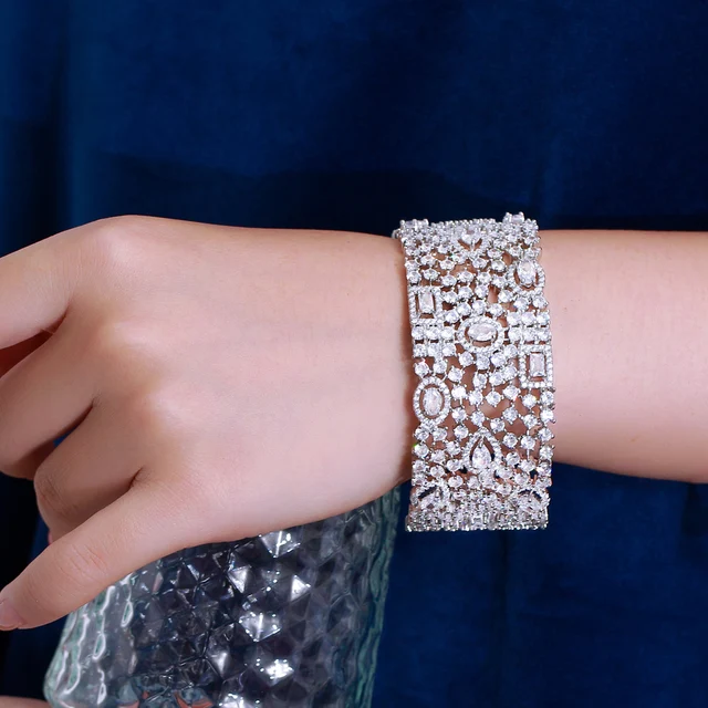 AAA+ Cubic Zirconia Ring And Bangle Set